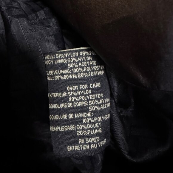 COLE HAAN Down & Feather Fill Winter Puffer Parka Coat Jacket Womens Small - Picture 8 of 8